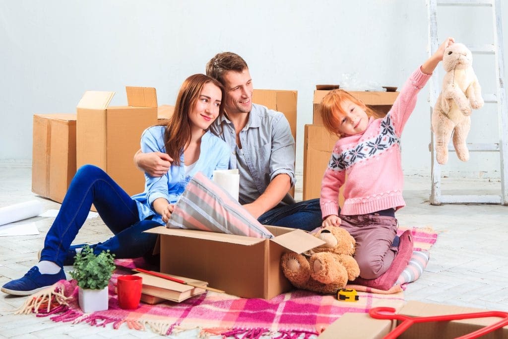 Happy family relocation to their new lease to own home where they're building Equity from day one!