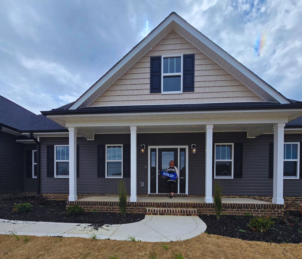 A photo of the house sold through lease-to-own, celebrating Paula and Darren’s successful homeownership journey.