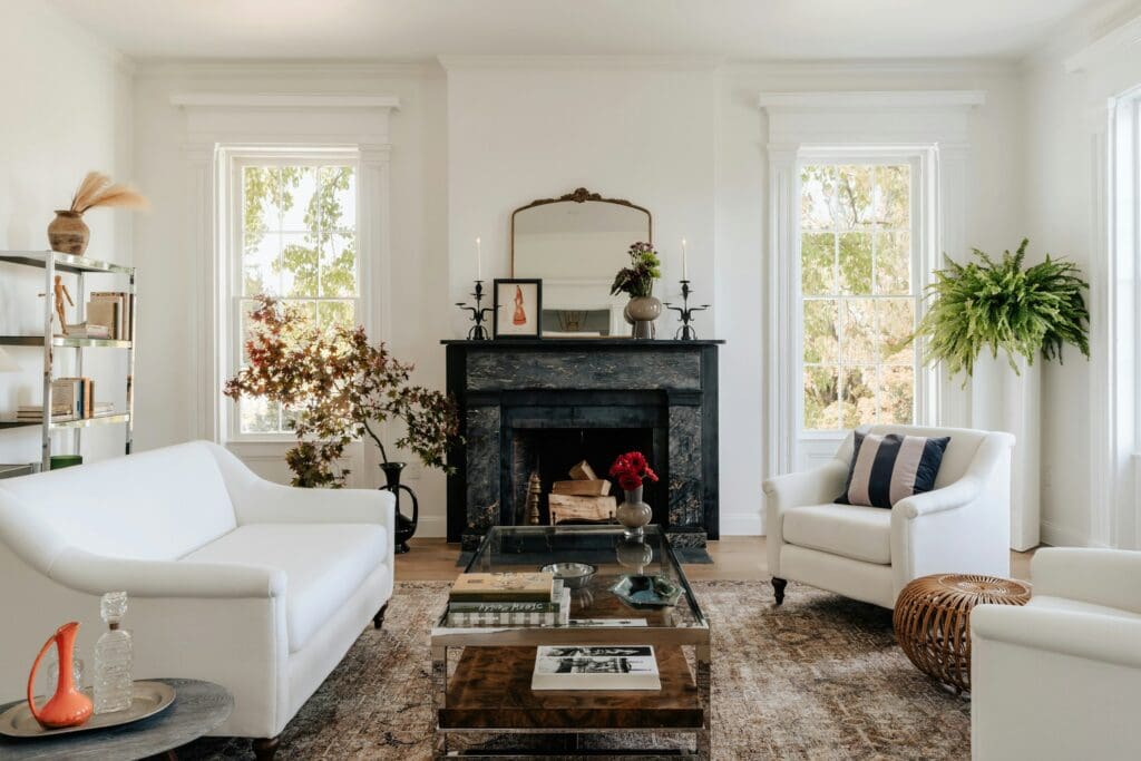 A bright, modern living room with clean lines and cozy textures—showcasing the lifestyle possible through a lease-to-own that works, designed for real results.