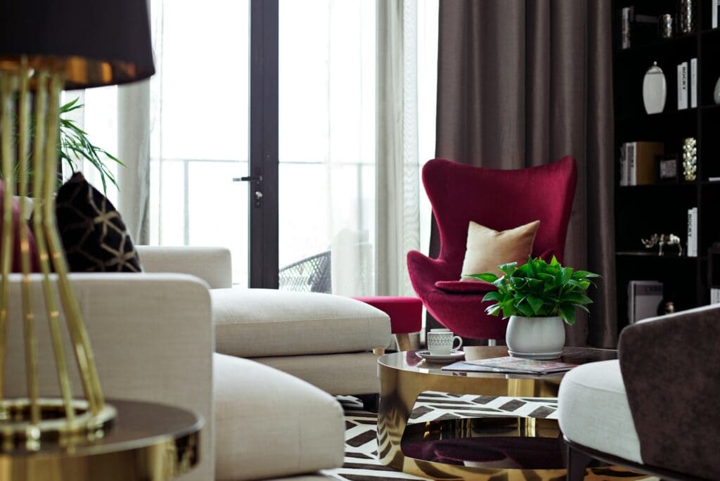 This cozy and elegant living room showcases the lifestyle available through lease to own Raleigh, especially appealing while the housing market is slowing and flexibility matters most.