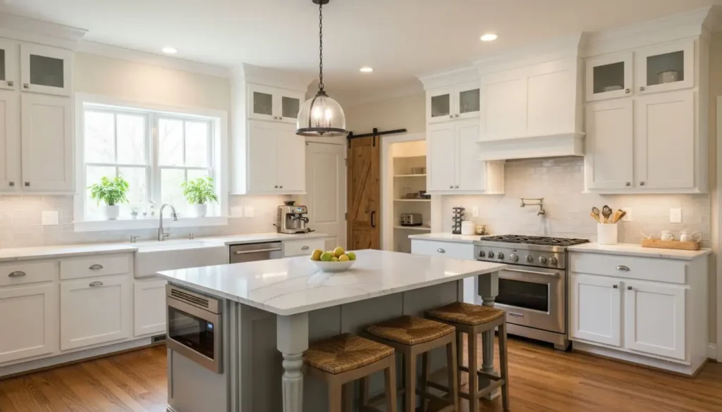 Modern kitchen in a Lease to Own Charlotte home for first-time homebuyers.
